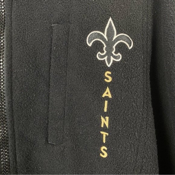 Pro Player size XXL Men’s Black Gold New Orleans Saints Reversible Jacket - Picture 3 of 11